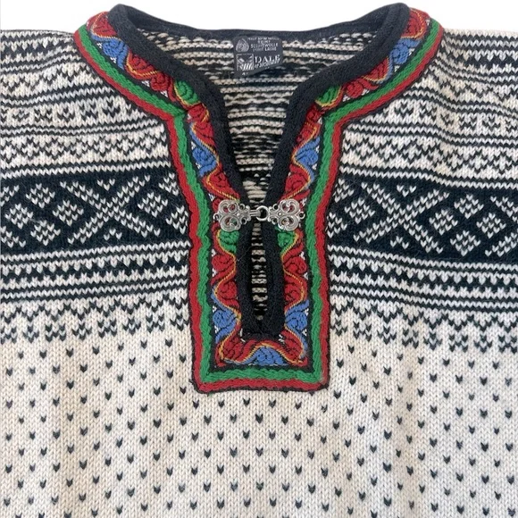 Dale Of Norway Setesdal Lusekofte Sweater 100% Norwegian Wool - Picture 7 of 12